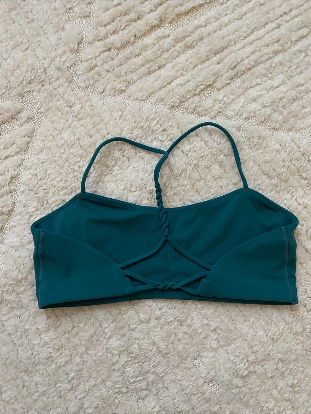 Teal Twisted-Back Bralette - Women Intimates - Picture 3 of 3